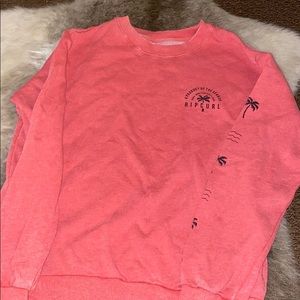 Orange/pink rip curl pullover